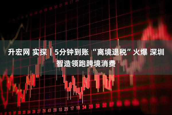 升宏网 实探|5分钟到账 “离境退税”火爆 深圳智造领跑跨境消费